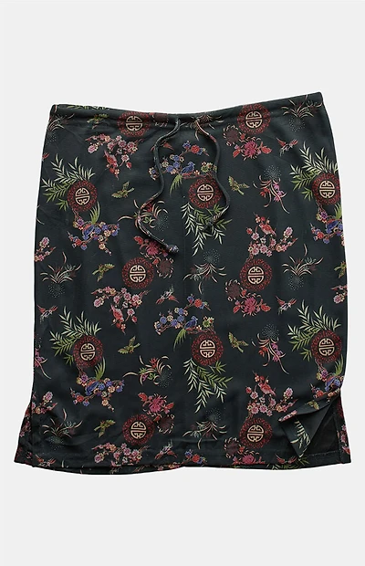 PS VINTAGE Black 2000s Y2K Midi Skirt