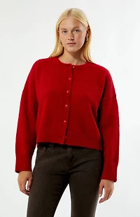 Rhythm Red Estelle Fluffy Cardigan