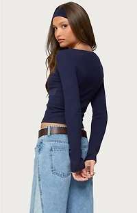 Edikted Kathi Lacey Long Sleeve Top