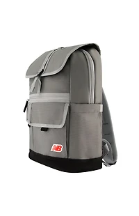 New Balance Gray Legacy Icon Flap Backpack