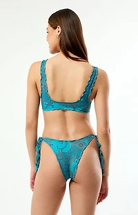 Pacsun Paisley Yara Ruffle Bralette Bikini Top