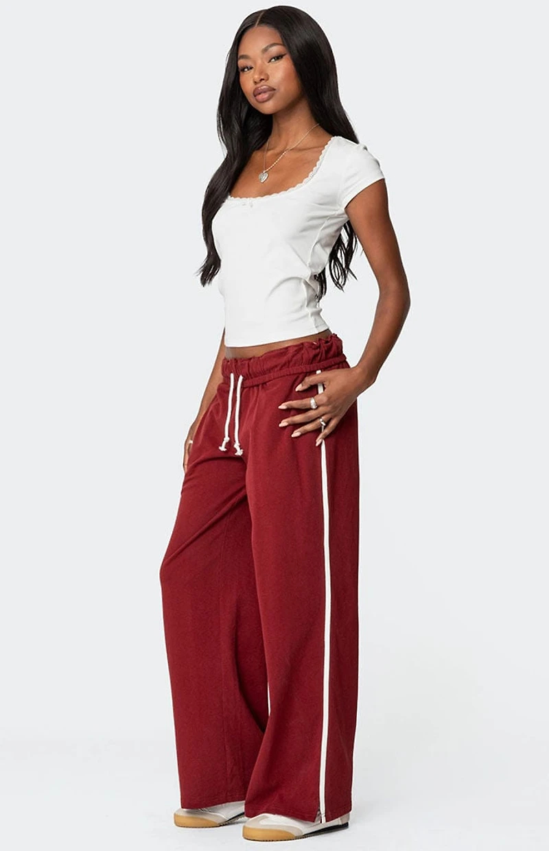 Edikted Chance Fold Over Sweatpants