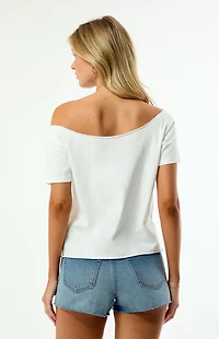 WILD COLLECTIVE x MLB Milwaukee Brewers Off-The-Shoulder T-Shirt