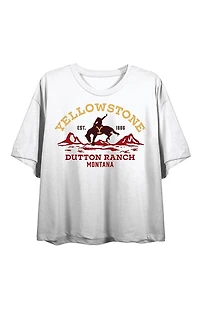 Yellowstone Protect the Land Cropped T-Shirt