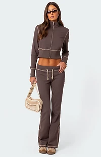 Edikted Alexia Low Rise Sweatpants