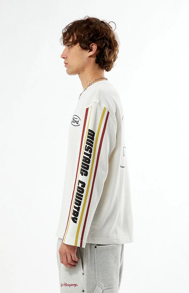FORD Riders Long Sleeve Waffle Knit T-Shirt