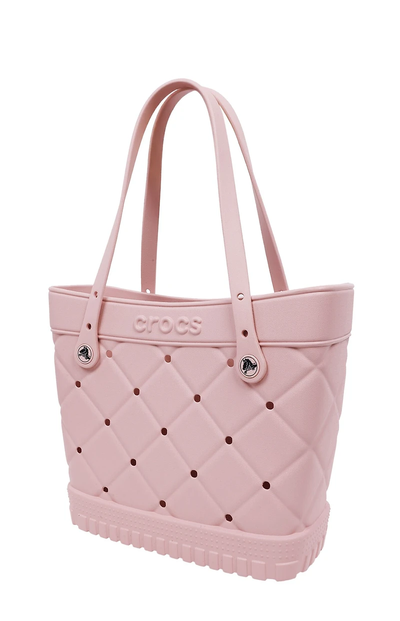 Crocs Light Pink Medium Quilted Tote Bag