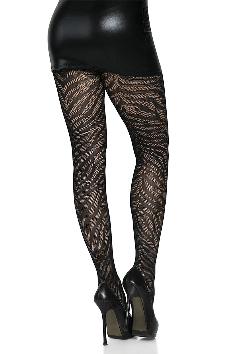 Leg Avenue Costume Zebra Fishnet Tights