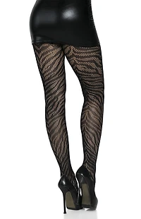 Leg Avenue Costume Zebra Fishnet Tights