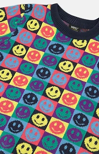 WeSC America Inc Leon Pop Smiley Crew Neck Sweater