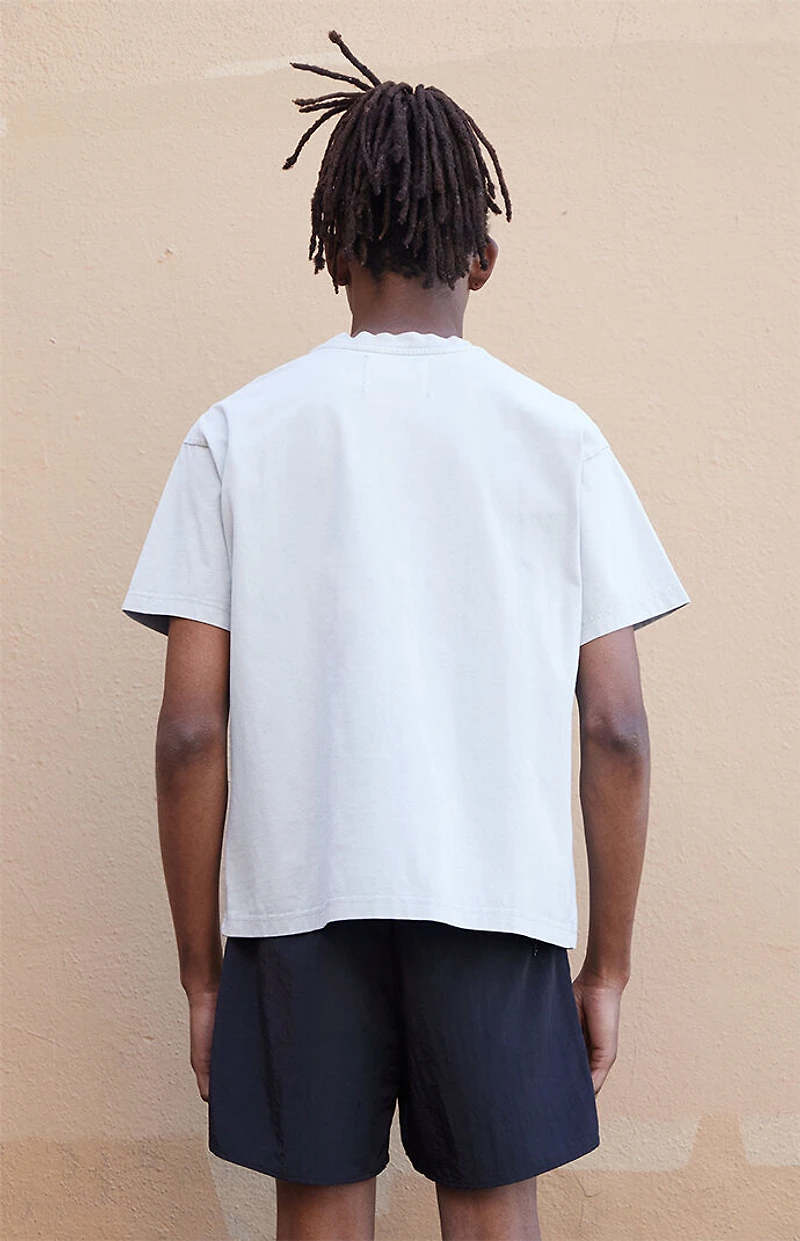 A.R.C. Gray Vintage Wash Heavyweight Cropped Boxy T-Shirt