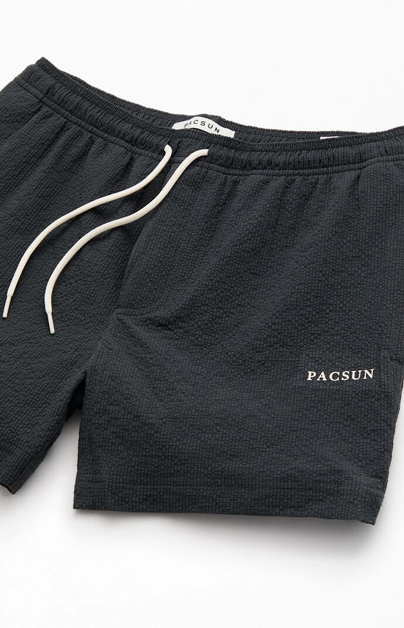 Pacsun Sail Seersucker 4.5" Swim Trunks