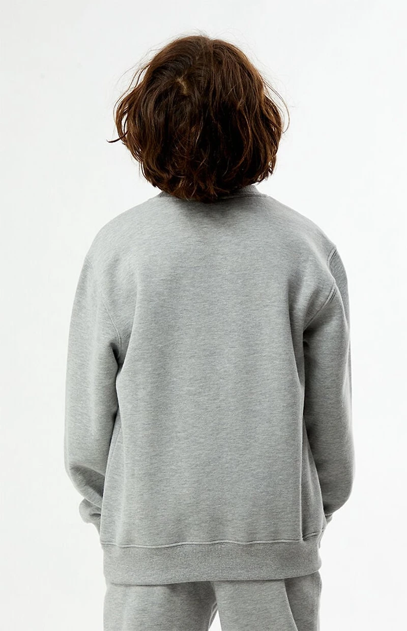 Pacsun Kids Heather Grey Crew Neck Sweatshirt