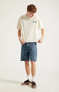 Pacsun Harrison Cutoff Baggy Jean Shorts Medium Blue