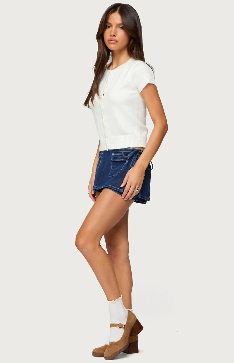 Edikted Coreen Button Up Knit Cardigan