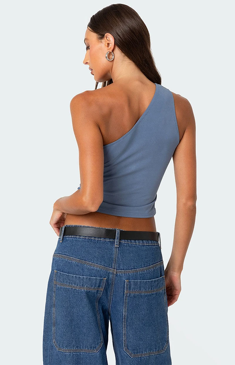 Edikted Ivy Ruched One Shoulder Top