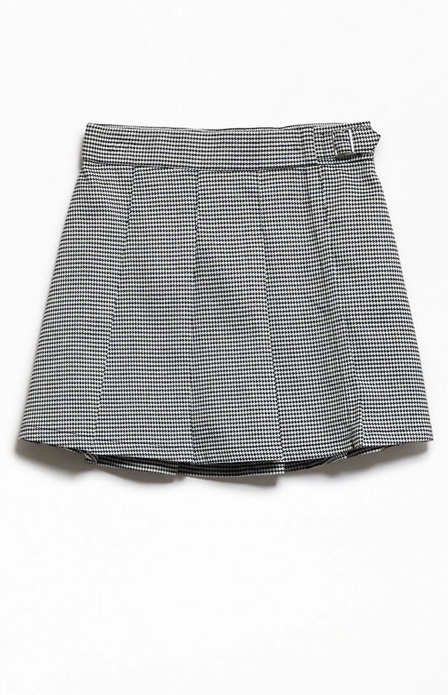 Pacsun Kids Plaid Buckle Skort