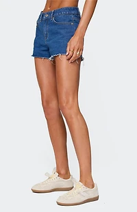 Edikted Birdy Low Rise Denim Shorts