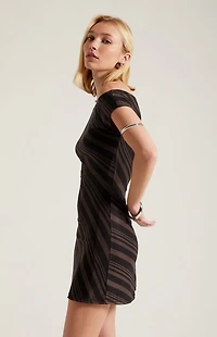 Third Charm Sophia Printed Mini Dress