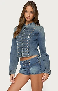 Edikted Jazzy Denim Napoleon Jacket