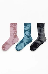 A.R.C. 3 Pack Tie Dye Crew Socks