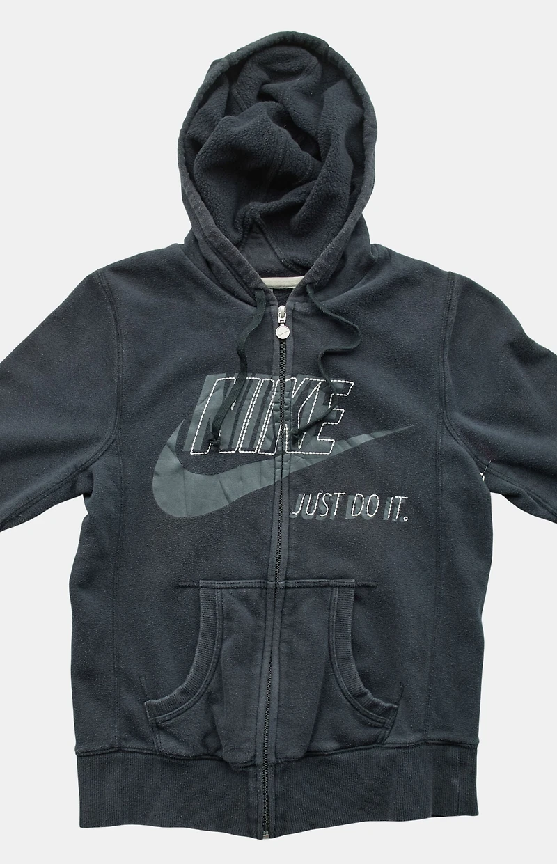 PS VINTAGE 2000s Nike Black Full Zip Hoodie