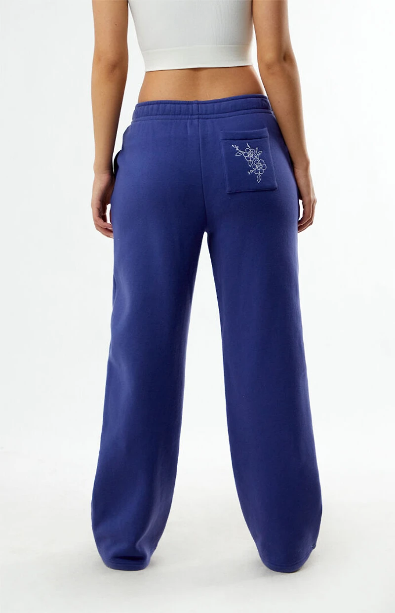 Your Favorite Chainstitch Floral Baggy Sweatpants