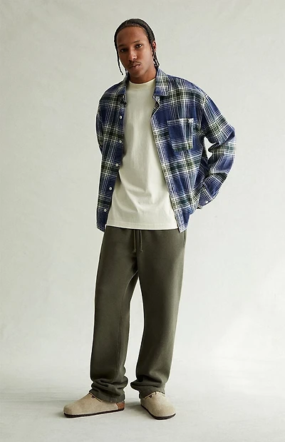 Pacsun Olive Straight Leg Sweatpants