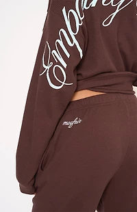 THE MAYFAIR GROUP Empathy Always Waffle Knit Baggy Sweatpants