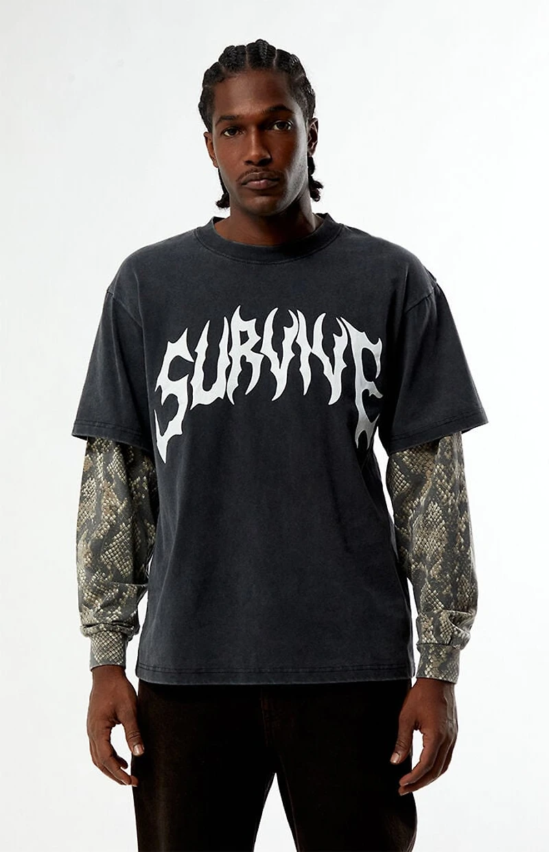 Pacsun Survive 2fer Long Sleeve T-Shirt