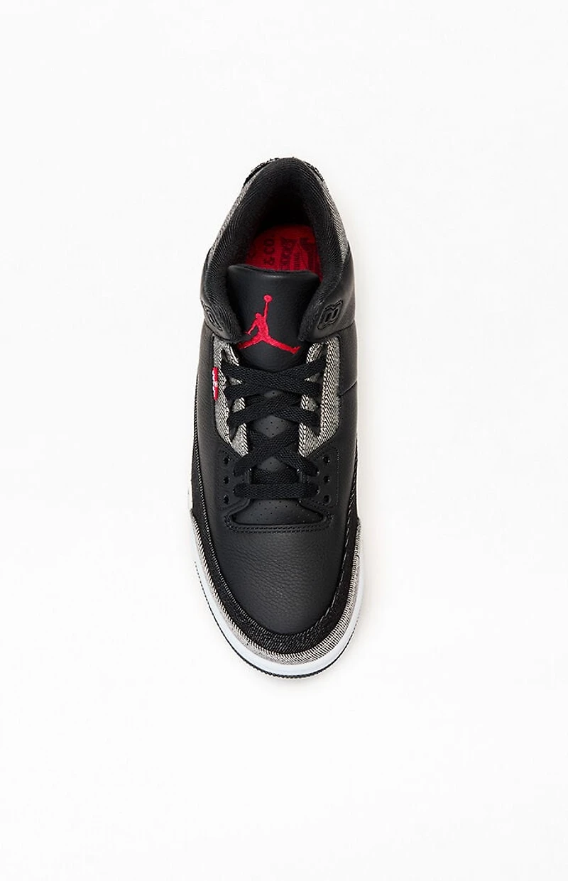 Air Jordan 3 x Levi's Retro Black Denim Shoes