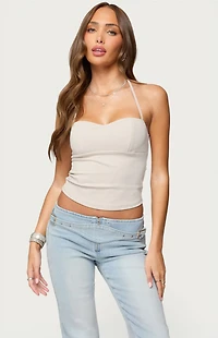 Edikted Jesika Sweetheart Halter Top