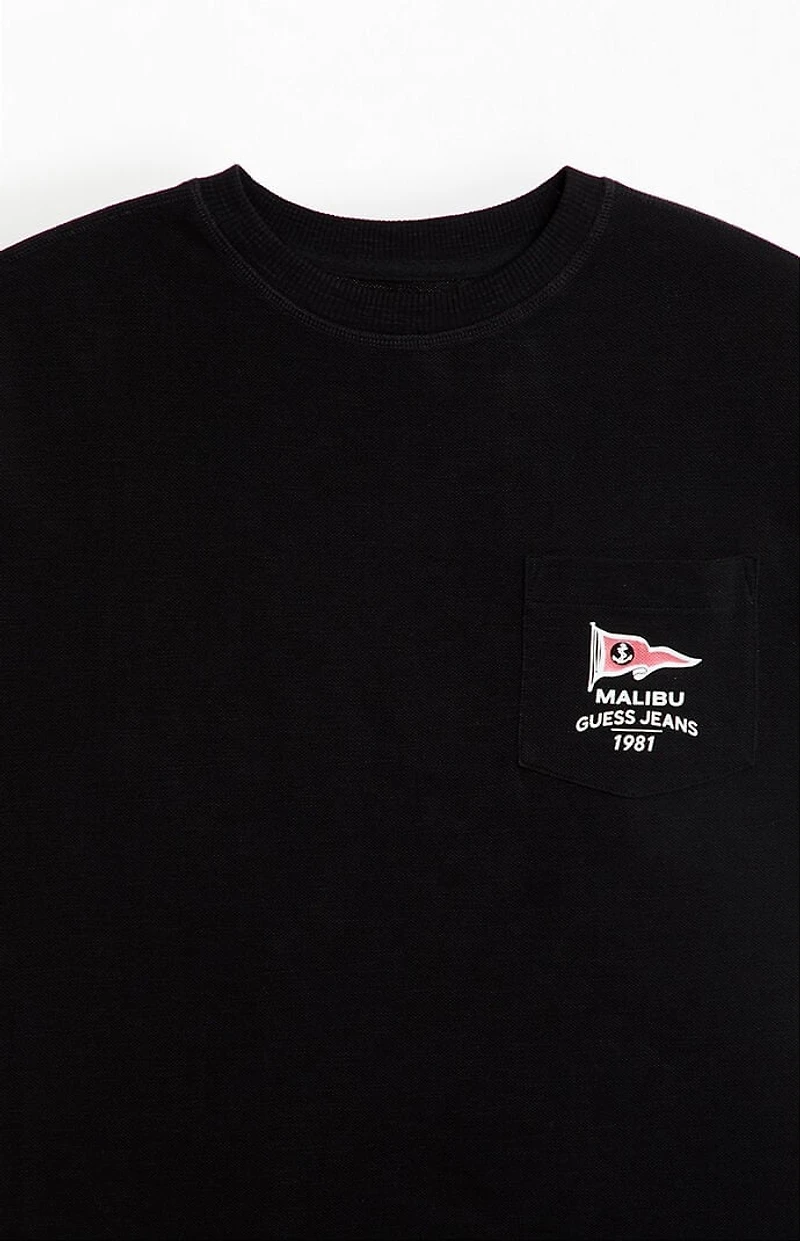 Guess Jeans Boxy Cropped Slub T-Shirt