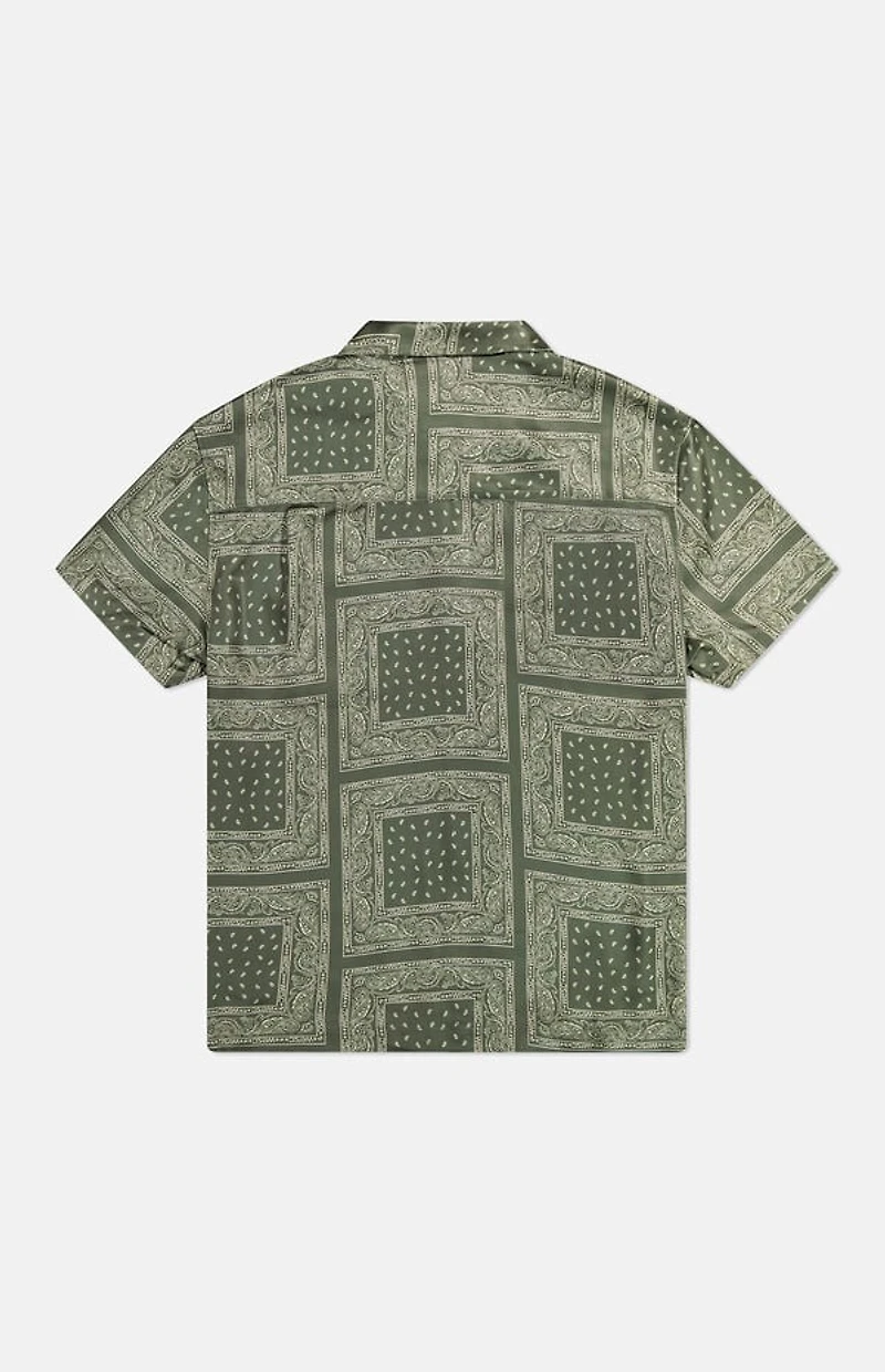 WeSC America Inc Olive Bandana Camp Shirt