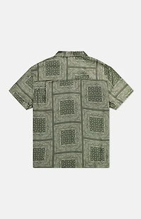 WeSC Olive Bandana Camp Shirt