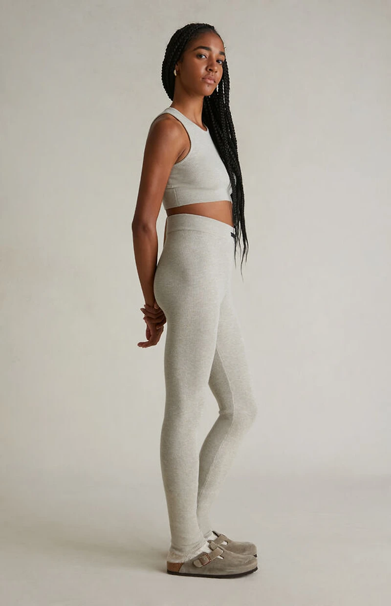 Fear of God ESSENTIALS Women's Timber High Power Ribbed Knit Leggings