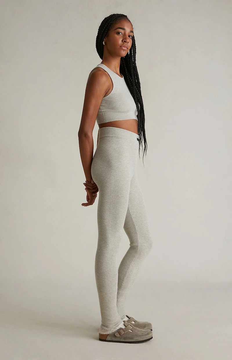 Fear of God ESSENTIALS Women's Timber High Power Ribbed Knit Leggings