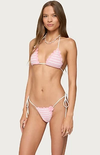 Edikted Azalea Crochet Triangle Bikini Top