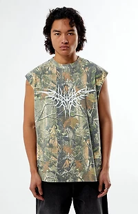 Pacsun Cyber Wings Camo Cutoff T-Shirt