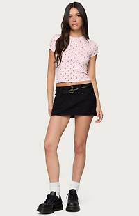 Edikted Lorenzo Polka Dot T-Shirt