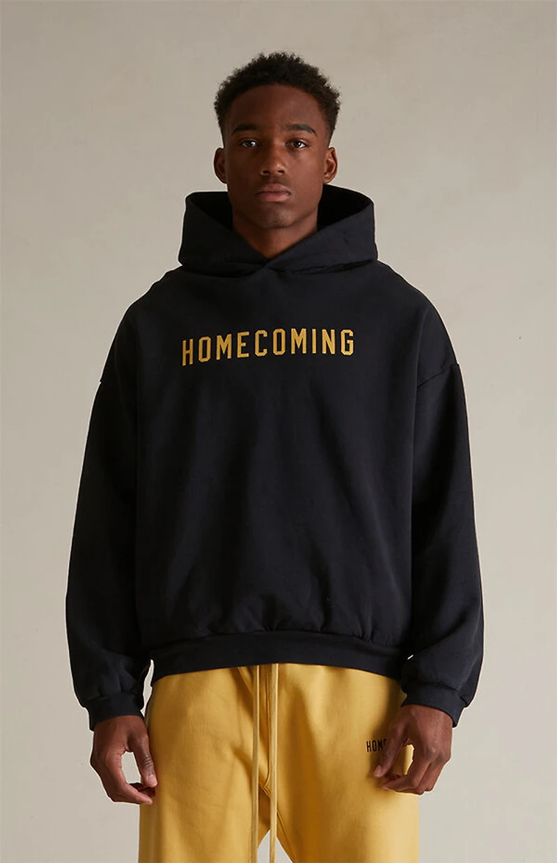 Fear of God ESSENTIALS Black Heavy Fleece Hoodie