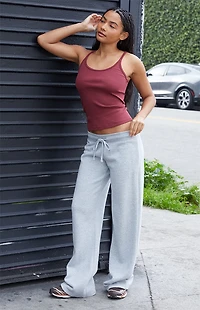 John Galt Silver Hilary Soft Baggy Sweatpants