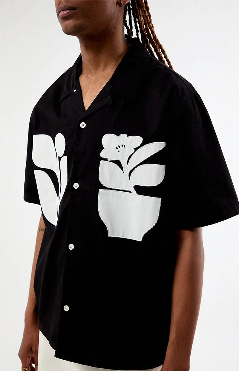 Pacsun Pebble Woven Camp Shirt