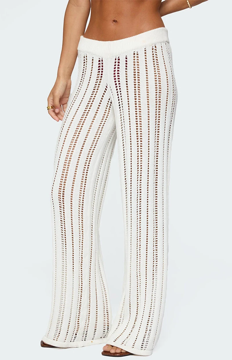 Edikted Echo Ladder Knit Pants