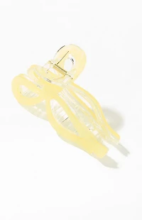 LA Hearts Yellow Bow Hair Claw Clip