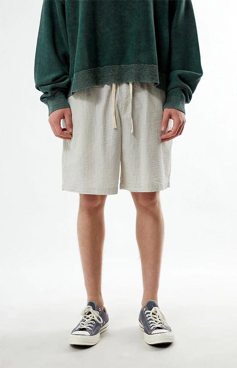 Rhythm Striped Seersucker Shorts