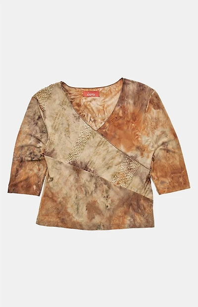 PS VINTAGE 2000s Y2K V-Neck Top