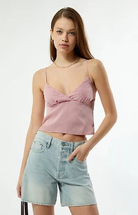Your Favorite Embroidered Babydoll Tank Top
