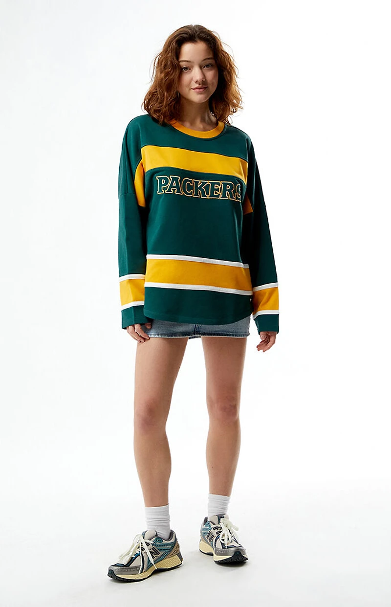 Wild Collective NFL x PacSun Green Bay Packers Crew Neck Oversized Sweatshirt