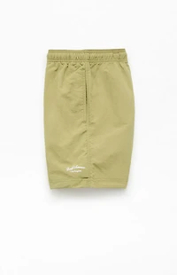 Pacsun Green Collegiate 6.5" Swim Trunks